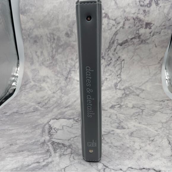 Cabi, 1" Gray Dates & Details Binder. 9.5"x11.5" Overall Size. Good condition! - Picture 2 of 6